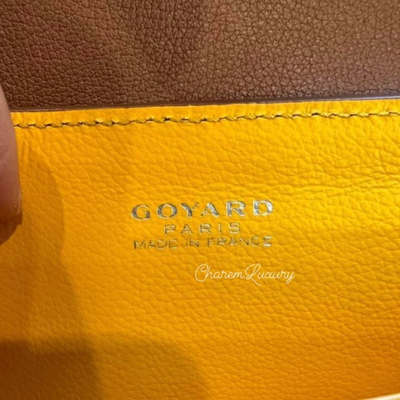 AUTHENTIC! 🤎 Goyard Saigon Top Handle Mini Brown🤎 Leather Crossbody Bag - Picture 12 of 13